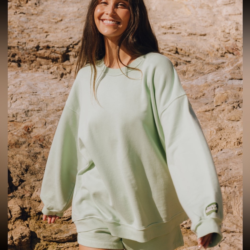 Daily Drills Oversized Crew - Mint